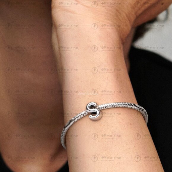 Pandora Letter S Alphabet Charm - Picture 5 of 6